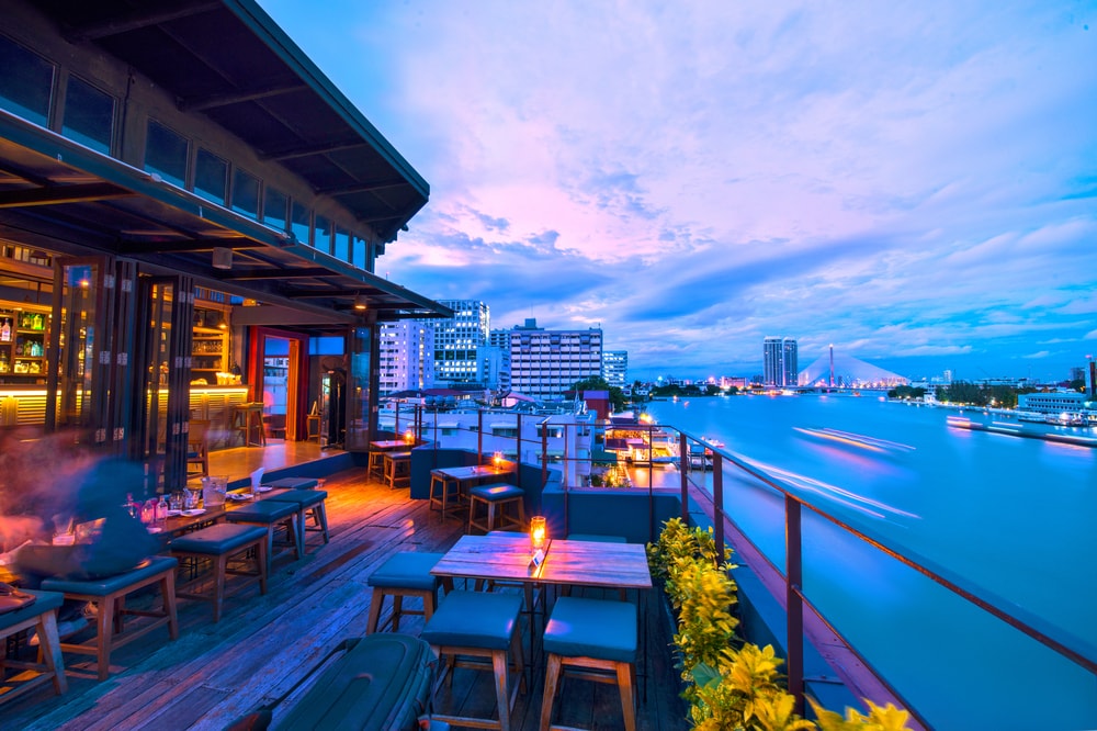 LED Table Lamps Bangkok rooftop bar